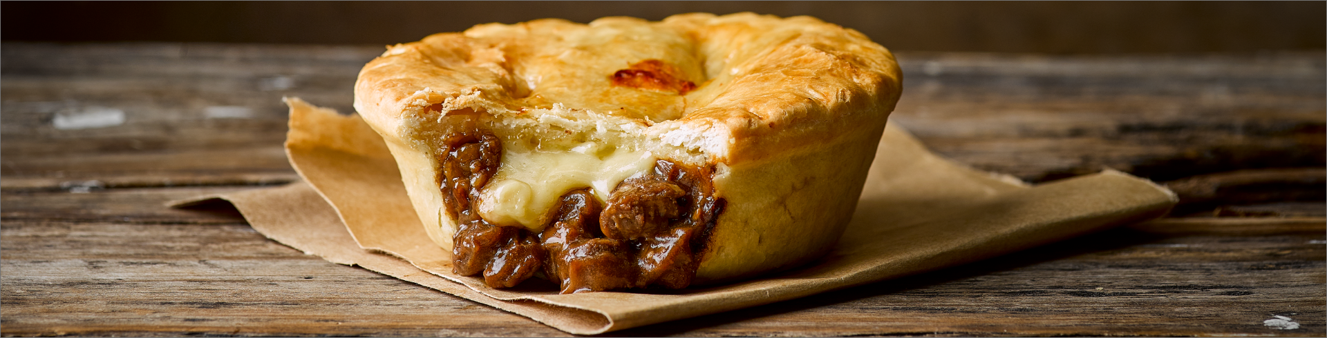 Steak & Cheese Pie 200g Banner