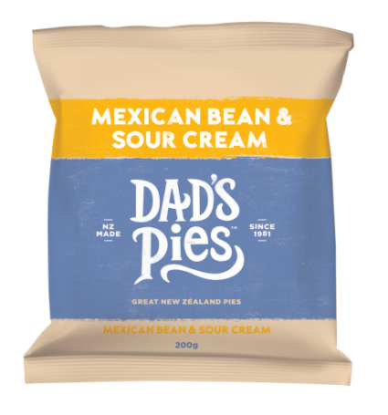 Dad's Pies Mexican Bean & Sour Cream