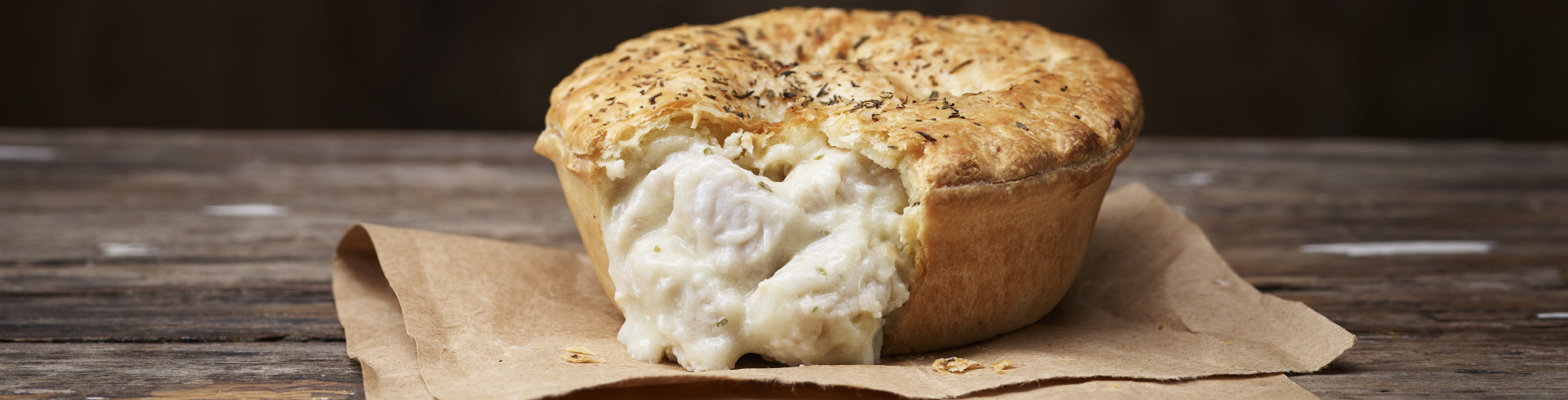 Creamy Chicken Pie 200g Banner