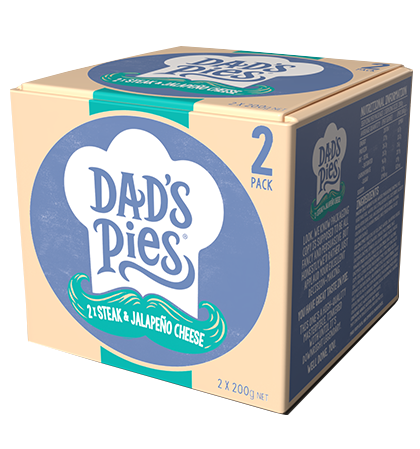 Dad's Pies Angus Steak & Jalapeno Cheese 2 Pack